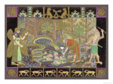 At Last Gilgamesh Finds the Plant of Eternal Life Picks It