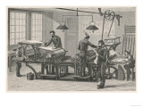 Buy Steam Printing Press Machinery for Printing Books, Reading a Page at AllPosters.com