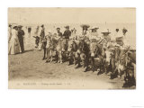 Children Prepared for a Donkey Ride