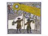 Aerial Vision Seen Over London by Two Night Watchmen Giclee Print