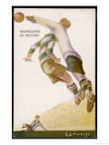 Goalkeeper Clears the Ball Away from the Striker's Head