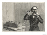 Buy Using Bell's Original Telephone Apparatus at AllPosters.com