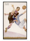Buy Defender Successfully Clears the Ball out of Danger at AllPosters.com