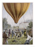 French Scientist Gay-Lussac Makes One of His Ascents at Paris