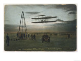 Wilbur Wright Rounds a Pylon at Auvours to Demonstrate the Manoeuvrability of His Biplane
