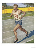 Emil Zatopek Sets the 10,000 Meter Record