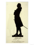 Johann Wolfgang Von Goethe German Writer and Scientist in Silhouette