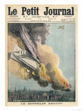 Buy Lieutenant Warneford Shoots Down the First Zeppelin of the War Over Ghent at AllPosters.com