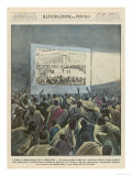 Natives of Italian-Occupied Areas Watch Italian Propaganda Films