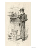 An American Stockbroker Receives Market Information on "Ticker-Tape" by the Electric Telegraph