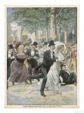 Jolly Berliners Celebrate a Wedding on Roller-Skates