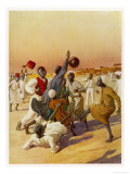 Group of Young Men Play Football in Sudan, are They Aware of the Handball Rule?