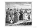 Beautifully Attired Ladies Enjoy a Game at St. Andrews Scotland