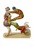 Three Clowns in Traditional Dress