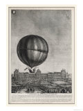 Celebrated Flight from Tuileries Garden by J.A.C. Charles and Louis-Nicolas Robert