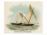 Outrigger Sailing Boat of Mauritius Indian Ocean