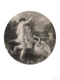 Bathers Surprised by a Swan
