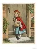 Little Red Riding Hood Knocks at Her Grandmother