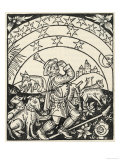 Buy Medieval French Shepherd Orients Himself by Observing the Stars at AllPosters.com