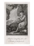 Buy Jean Jacques Rousseau French Philosopher and Author Admiring the Swiss Landscape at AllPosters.com