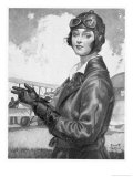 Buy Girl Dressed for the Air at AllPosters.com