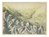 The Glacier de Bosson on Mont Blanc as It Descends into the Valley of Chamounix Giclee Print