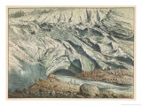 Termination of the Mer de Glace on Mont Blanc in the Valley of Chamounix Giclee Print