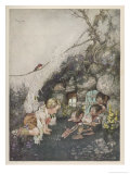 Buy Boy Receives Presents from Friendly Gnomes at AllPosters.com