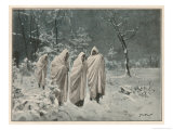 Buy Empress Matilda Escapes in White Clothing Over Snow and Ice from Oxford at AllPosters.com