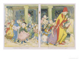 The Pied Piper Leading the Children Away from the Town