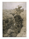 Buy Germans Repel a French Attack on the Trenches in Champagne France at AllPosters.com
