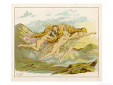 Buy Four Sky-Clad Fairies Fly Away with a Human Child at AllPosters.com