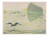 Buy Noah's Ark, Noah Sends Forth the Raven to See if There's Any Sign of the Weather Clearing at AllPosters.com