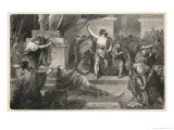 Buy Julius Caesar is Assassinated in the Senate by Brutus and His Companions at AllPosters.com