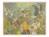Buy Noah's Ark, The Dove Returns with an Olive Twig Showing That the Flood is Receding at AllPosters.com