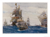 The Spanish Armada the Spanish Fleet in the Bay of Biscay on Its Way to Attack England