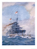 Buy Hms Birmingham Commanded by Captain Arthur Duff Ramming the German Submarine U15 at AllPosters.com