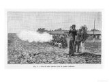 Buy Demonstration of the Aftermath of a Volley of Shots from Rifles Using Ordinary Powder. 1 of 2 at AllPosters.com
