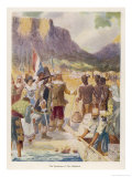 Buy Jan Van Riebeeck Lands in Table Bay Where He Founds Cape Town at AllPosters.com