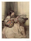 Buy An American Girl Reads a Valentine, All Three Words of It at AllPosters.com