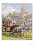 Buy King George and Mary Attend Ascot, They Ride Along the Course in a Carriage at AllPosters.com