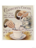 Advertisement Showing How Hot Water from a Kettle is Added to Make Cadbury's Cocoa