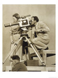 Olympische Spiele 1936 Leni Riefenstahl and One of Her Team Recording the Games