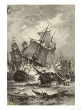 Buy The Sinking of Admiral Villeneuve's Flagship at AllPosters.com