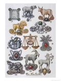 Buy Symbols of the Twelve Houses at AllPosters.com