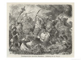 Buy The Huns Under Attila are Defeated by the Visigoths and Romans Commanded by Aetius at Chalons at AllPosters.com