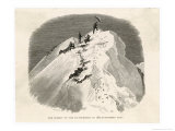 Buy The Matterhorn Edward Whymper Plants a Flag on the Summit at AllPosters.com