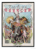 Buy Uncle Sam Enjoying Good Times Whilst Riding an Elephant at AllPosters.com