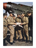 Buy German Pilots Attend Last Briefing Before a Mission, Aircraft in Background is a Stuka at AllPosters.com