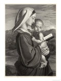 Buy Mary Reads a Prayer Book While Jesus Watches at AllPosters.com
